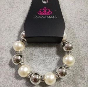 silver &pearl  bracelets